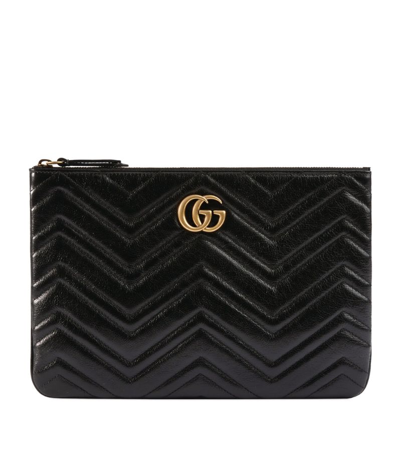 Gucci Gucci Leather GG Marmont Clutch