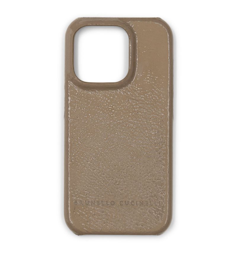 Brunello Cucinelli Brunello Cucinelli Leather Iphone 14 Pro Max Case