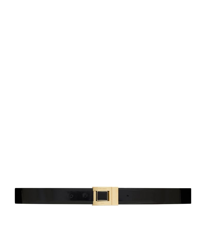 Saint Laurent Saint Laurent Leather Flat Buckle Belt