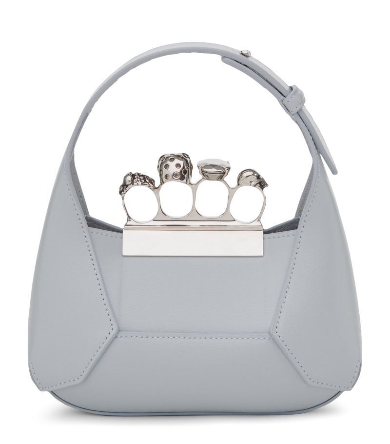 Alexander McQueen Alexander Mcqueen Mini Leather Jewelled Top-Handle Bag