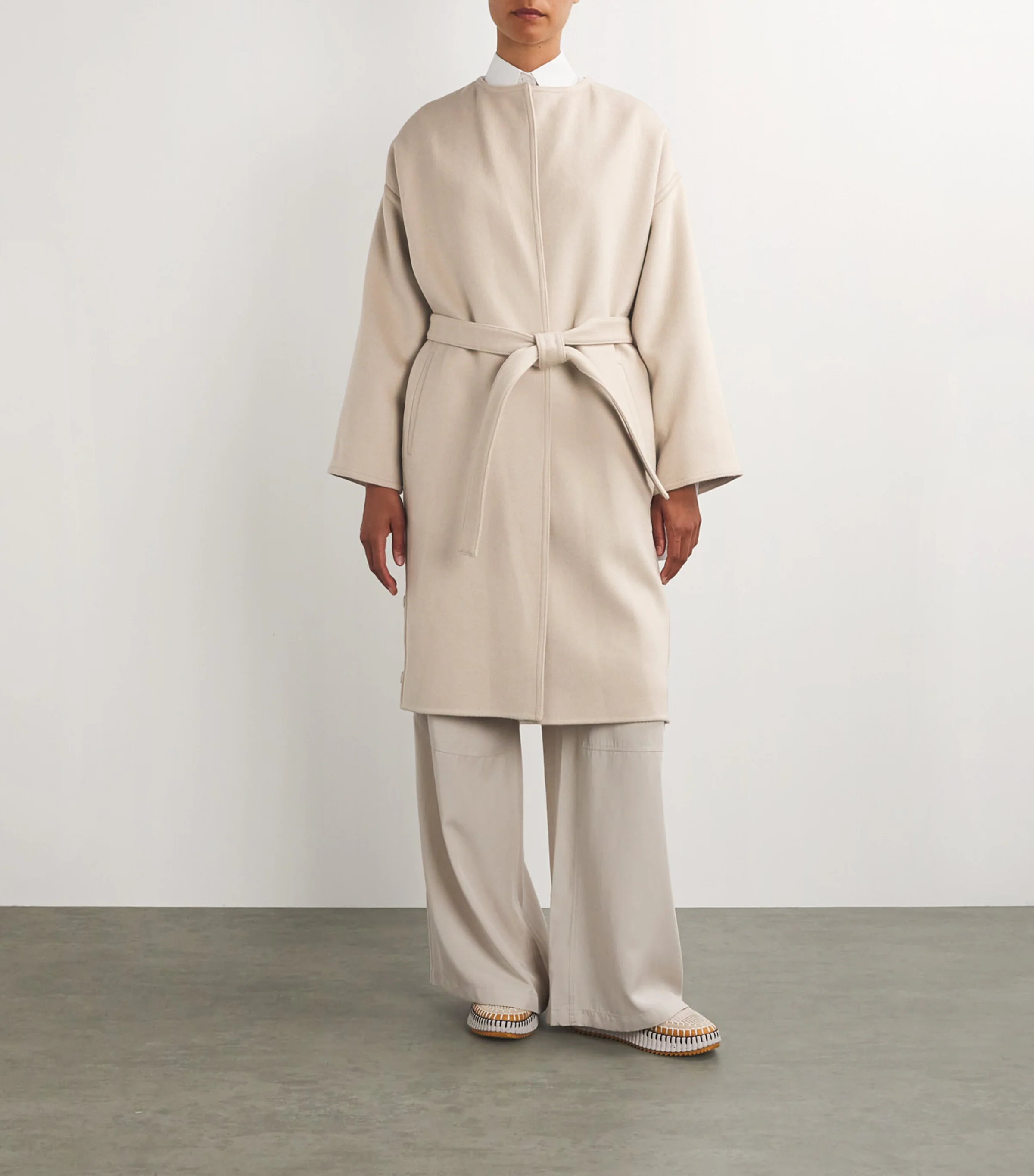 Yves Salomon Yves Salomon Wool-Blend Wrap Coat