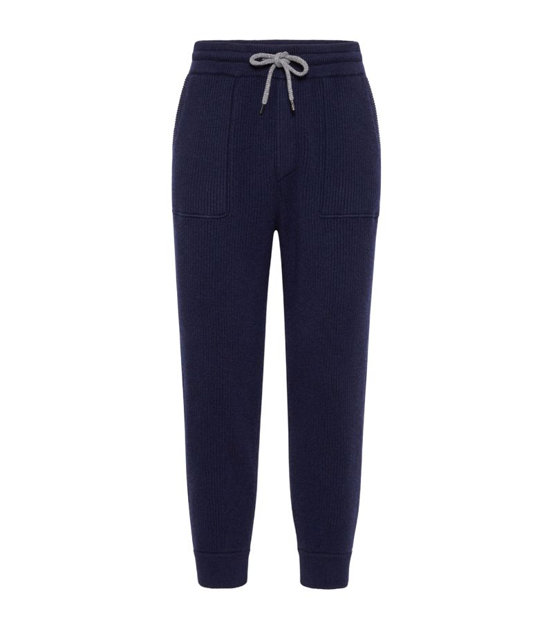 Brunello Cucinelli Brunello Cucinelli Cashmere Rib-Knit Sweatpants