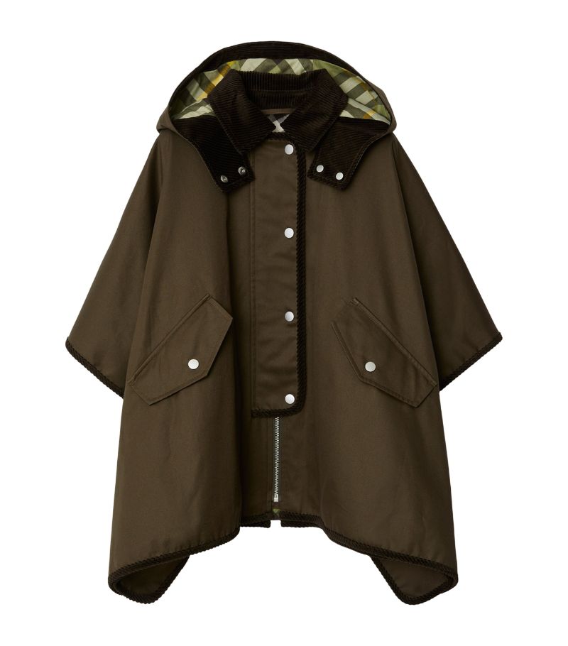 Burberry Burberry Kids Garbardine Hooded Cape