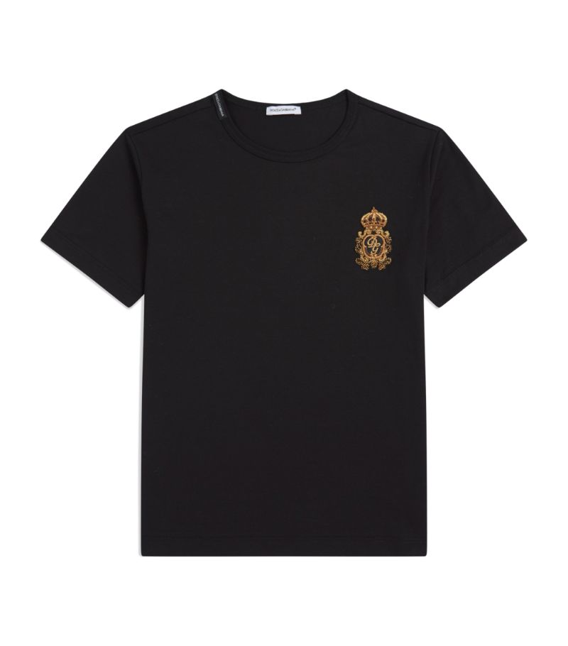 Dolce & Gabbana Dolce & Gabbana Kids Embroidered Badge T-Shirt (2-6 Years)