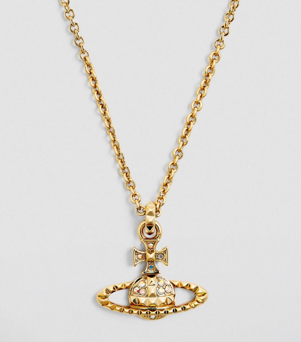 Vivienne Westwood Vivienne Westwood Gold-Plated Mayfair Bas Relief Orb Pendant Necklace