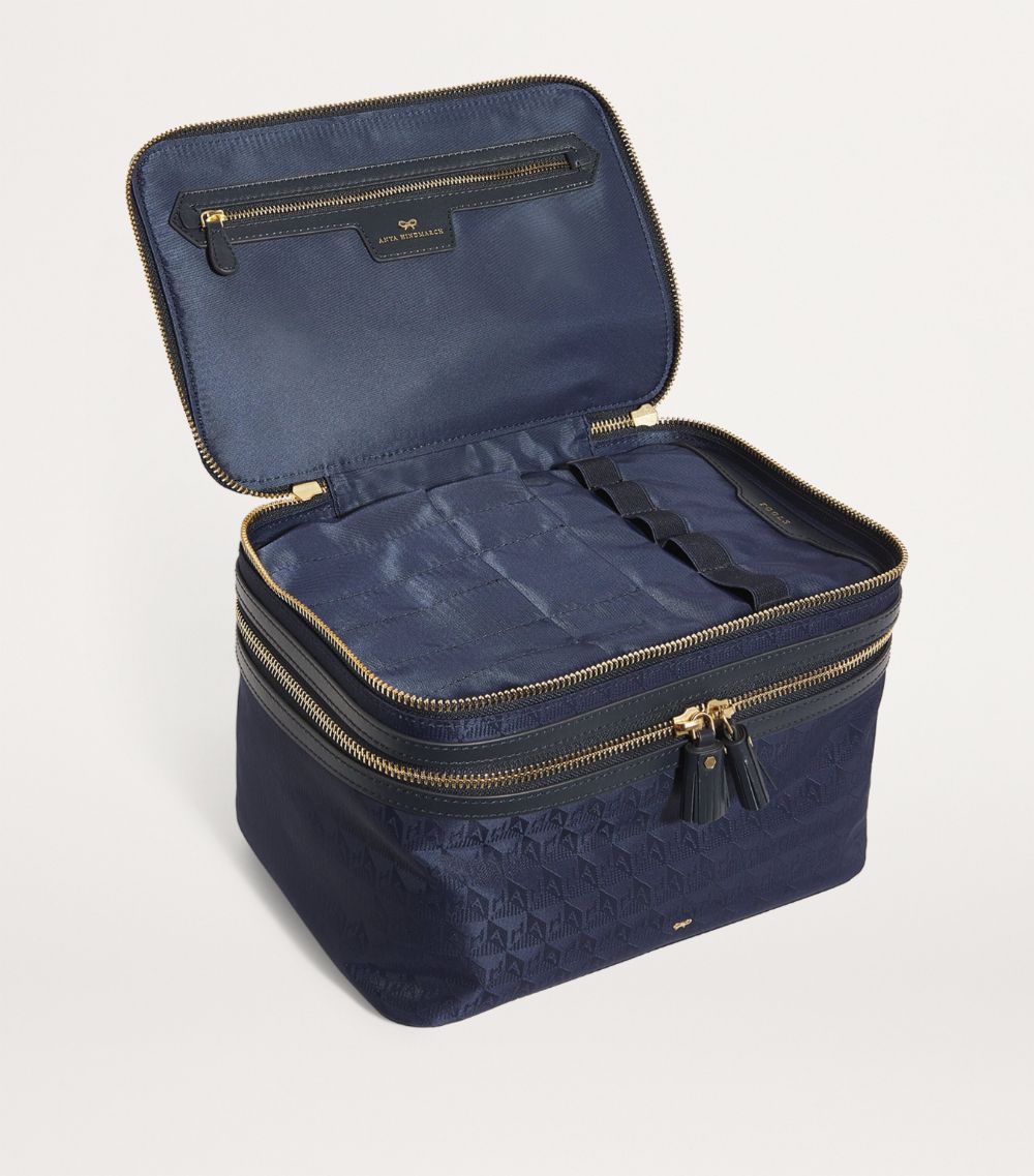 Anya Hindmarch Anya Hindmarch Jacquard Vanity Kit Travel Bag