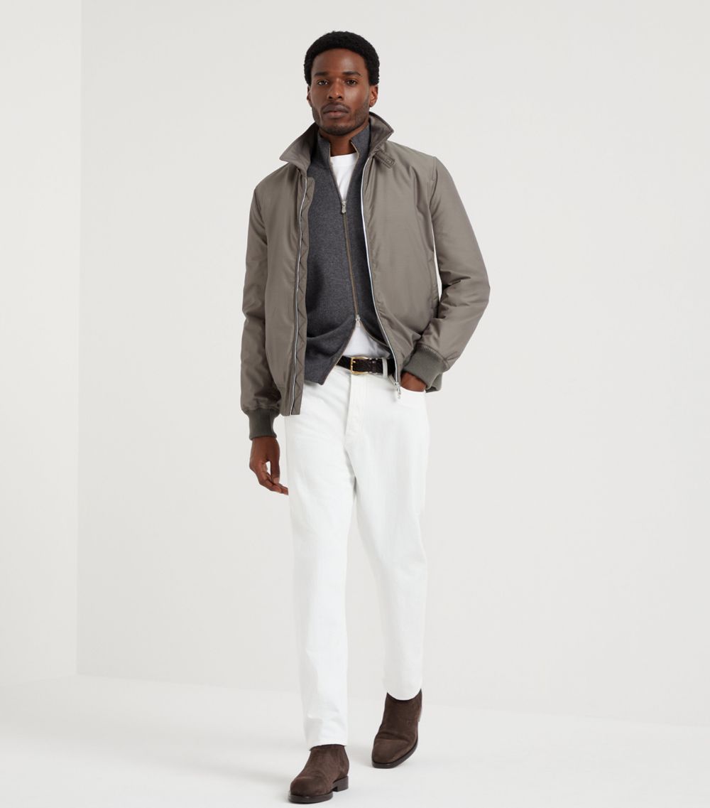 Brunello Cucinelli Brunello Cucinelli Cashmere Zip-Up Cardigan