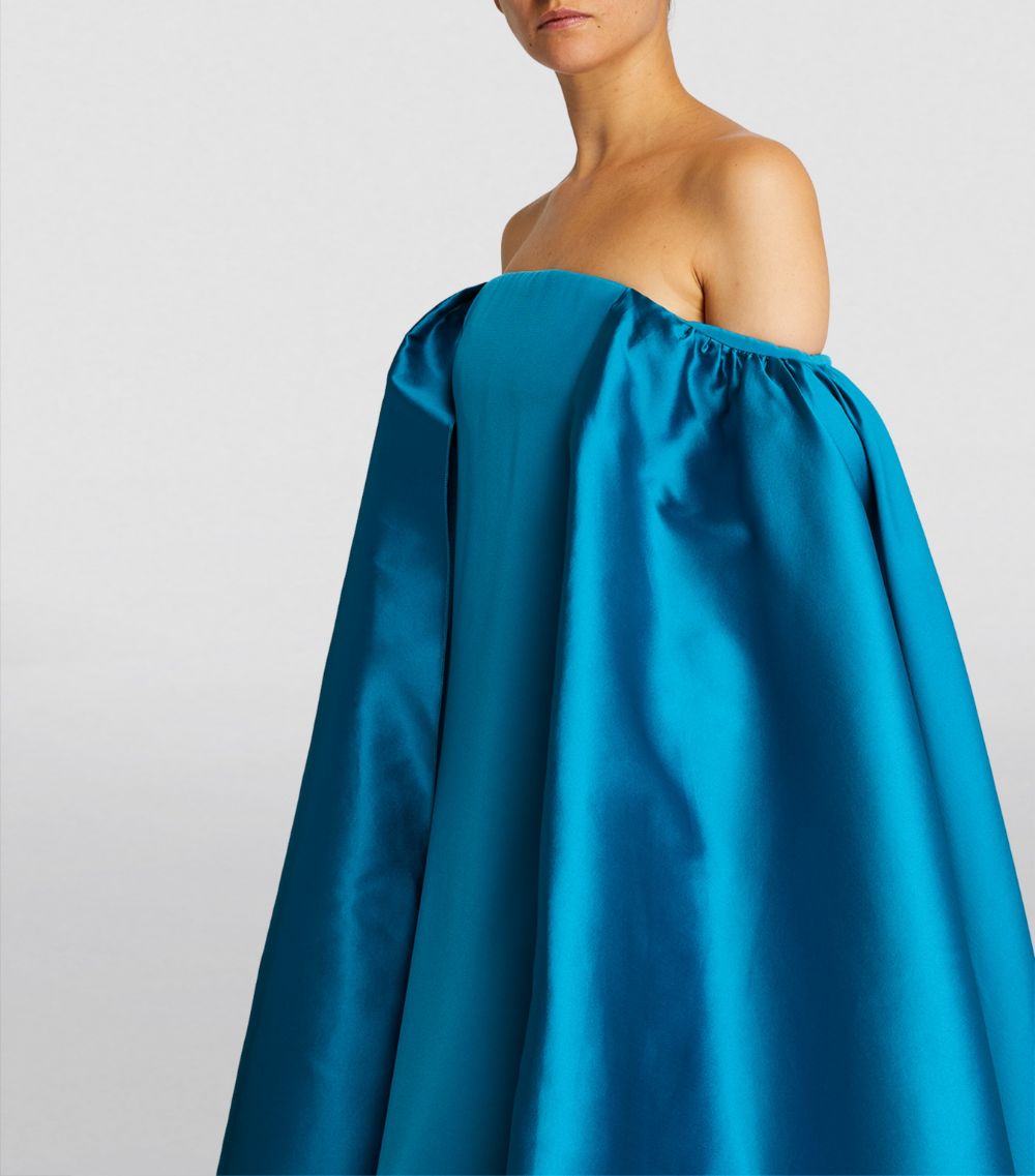 Alexis Mabille Alexis Mabille Off-The-Shoulder Cape Gown