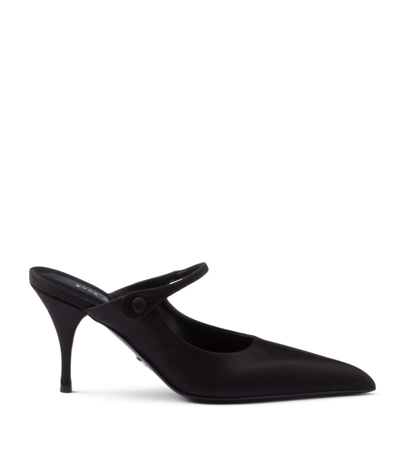 Prada Prada Satin Heeled Mules 85