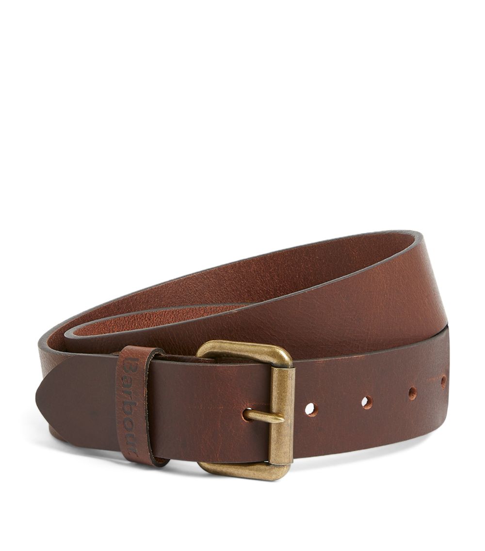 Barbour Barbour Matte Leather Belt