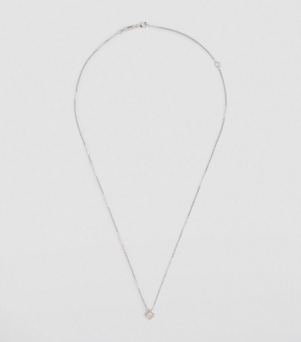 Suzanne Kalan Suzanne Kalan Mini White Gold And Diamond Post Necklace