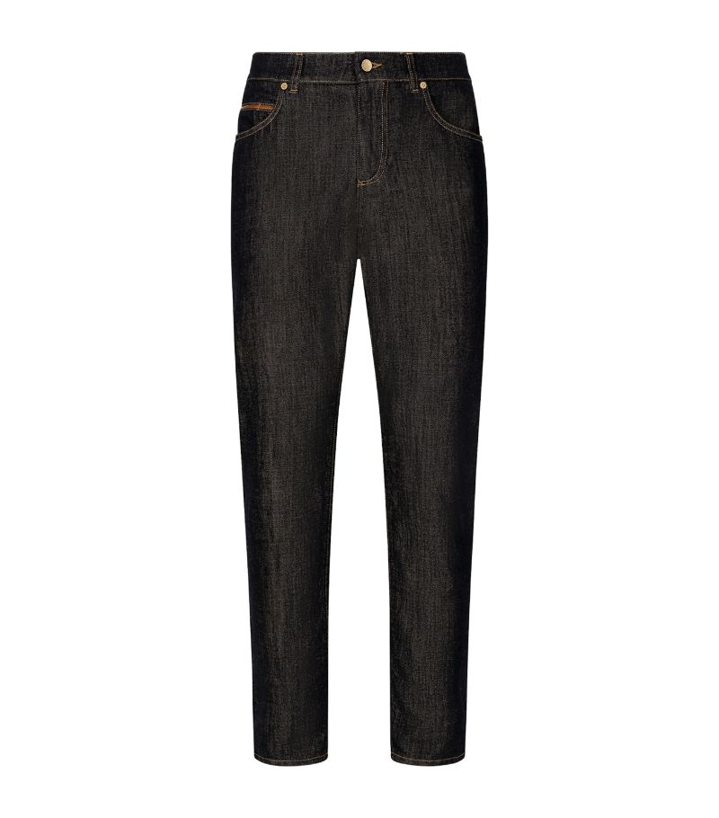 Dolce & Gabbana Dolce & Gabbana Logo Patch Straight Jeans