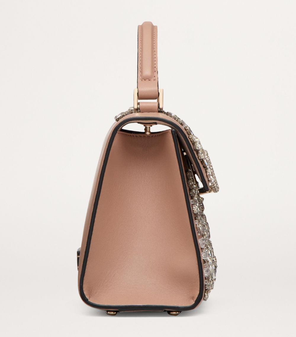 VALENTINO GARAVANI Valentino Garavani Mini Embellished Vsling Top-Handle Bag