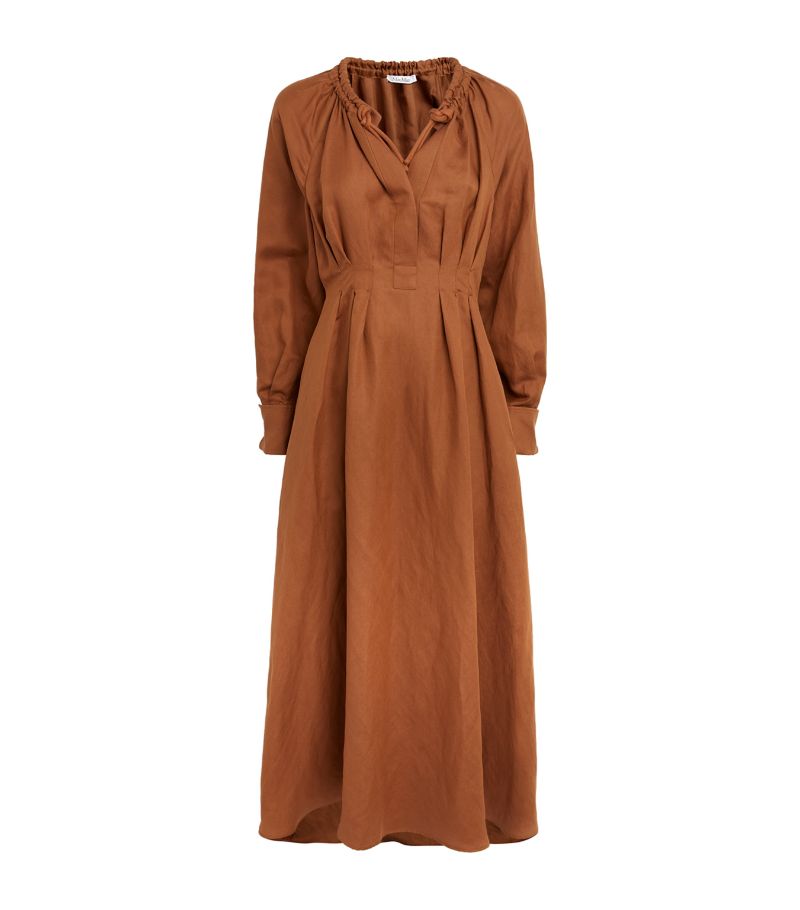 Max Mara Max Mara Linen-Silk Maxi Dress