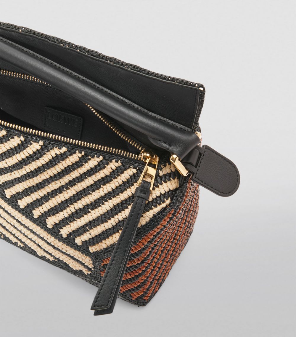 Loewe Loewe X Paula'S Ibiza Small Striped Puzzle Edge Top-Handle Bag