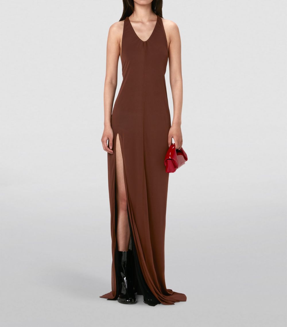 Jw Anderson Jw Anderson Jersey Halterneck Maxi Dress