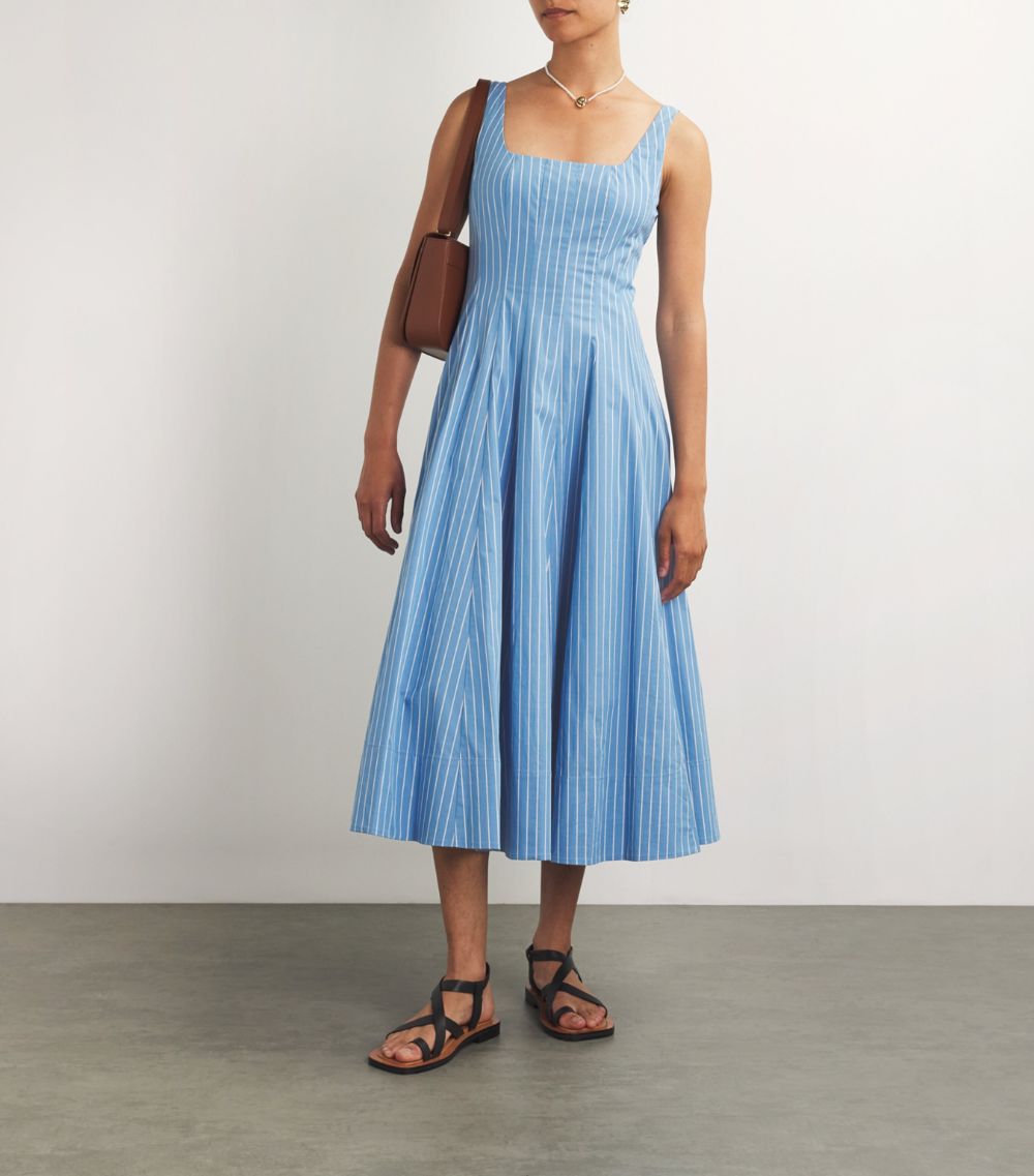 Stand Stand Stretch-Cotton Wells Midi Dress