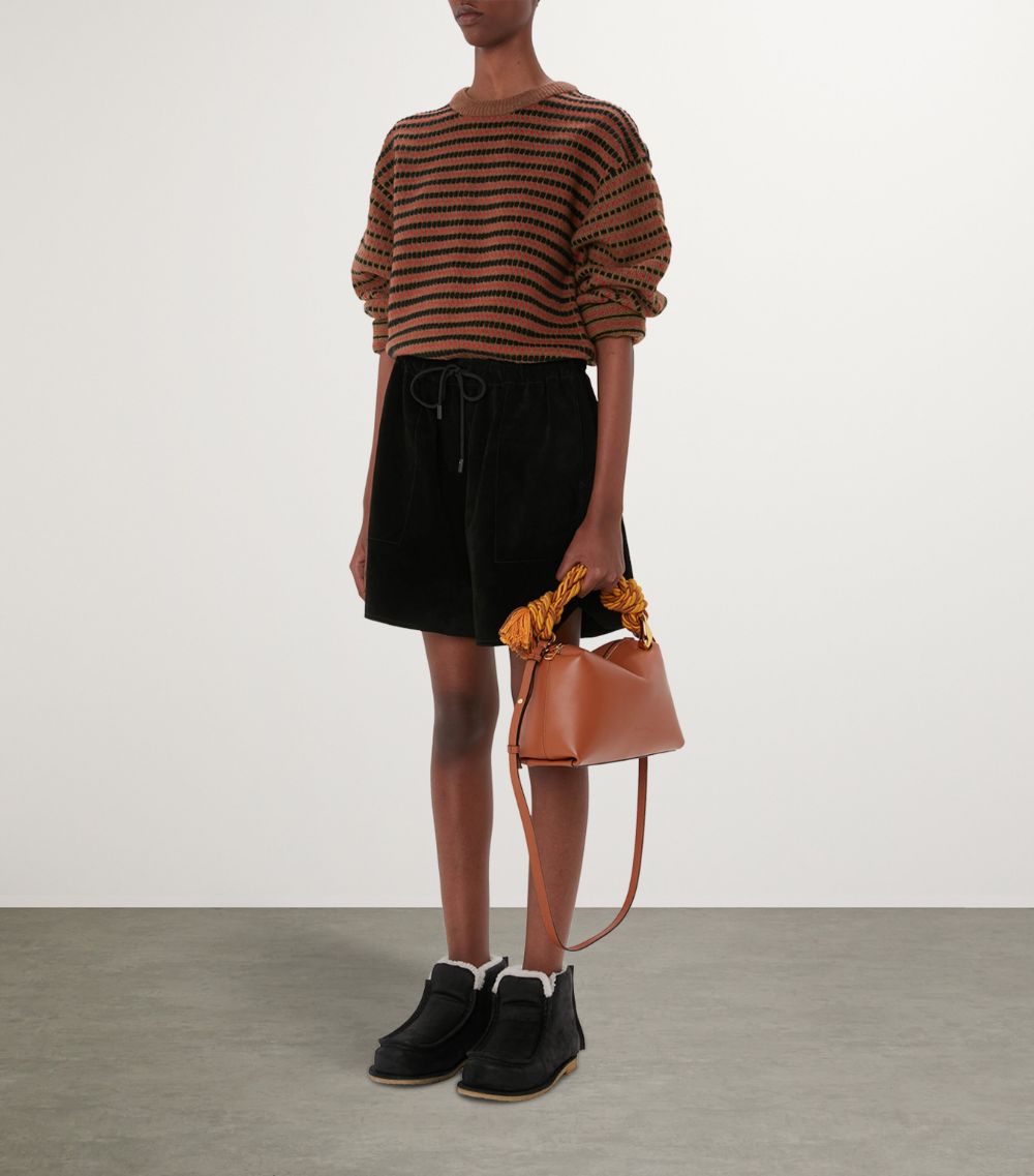 Jw Anderson Jw Anderson Leather Braided Corner Top-Handle Bag