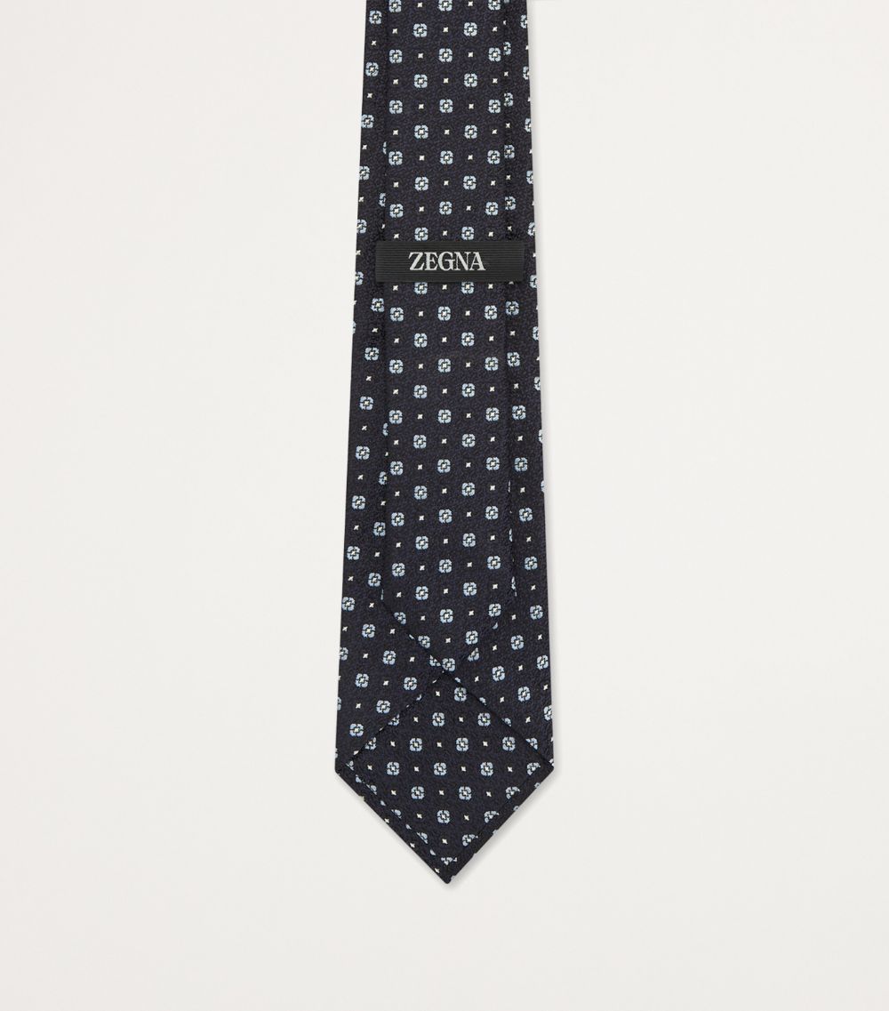 zegna Zegna Silk Jacquard Tie