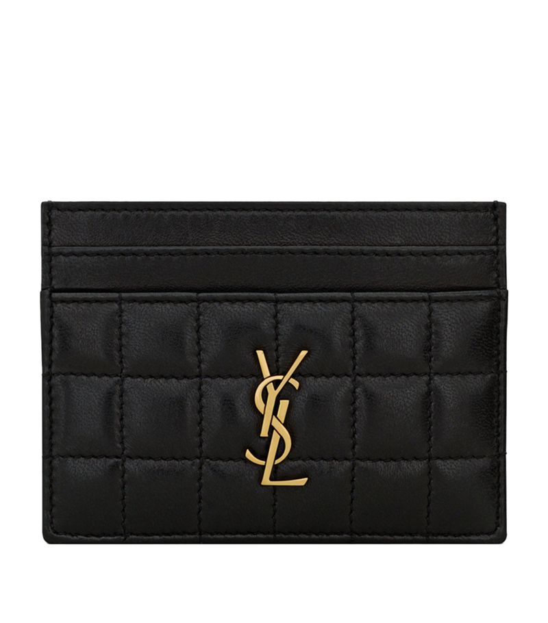 Saint Laurent Saint Laurent Monogram Matelassé Card Holder