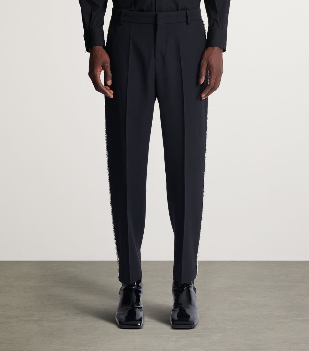 Balmain Balmain Appliqué-Stripe Trousers