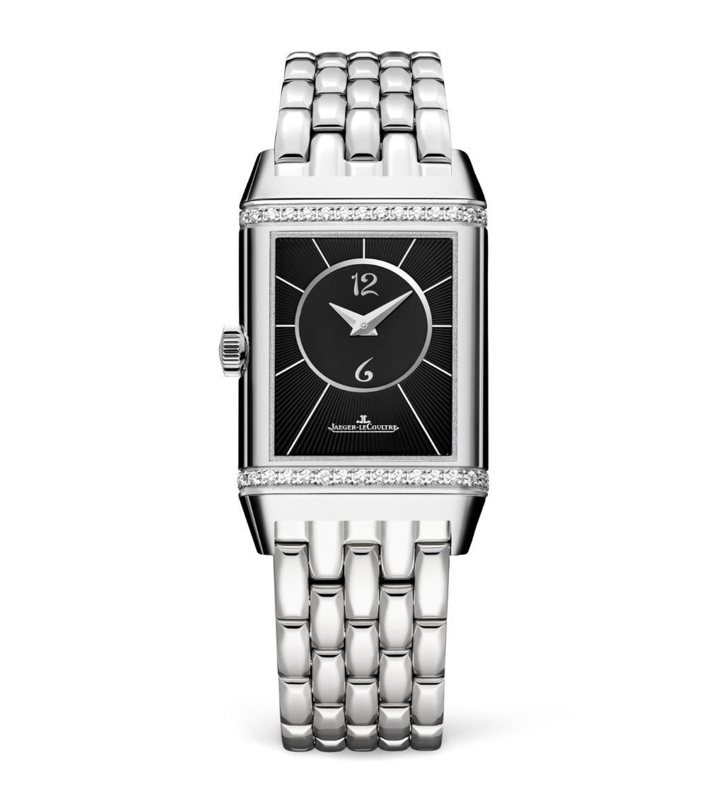 Jaeger-Lecoultre Jaeger-Lecoultre Stainless Steel And Diamond Reverso Classic Duetto Watch 24.4Mm