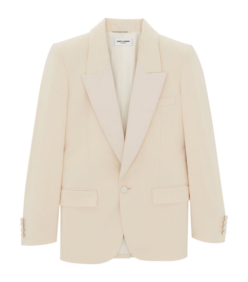 Saint Laurent Saint Laurent Silk Tuxedo Jacket