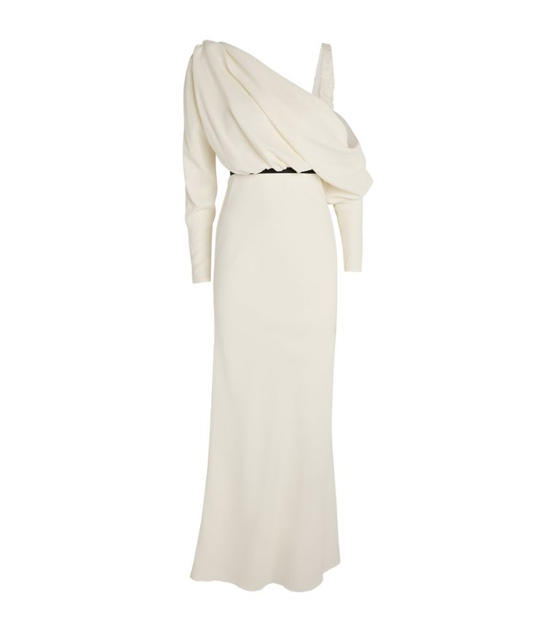 Giambattista Valli Giambattista Valli Crepe One-Shoulder Maxi Dress