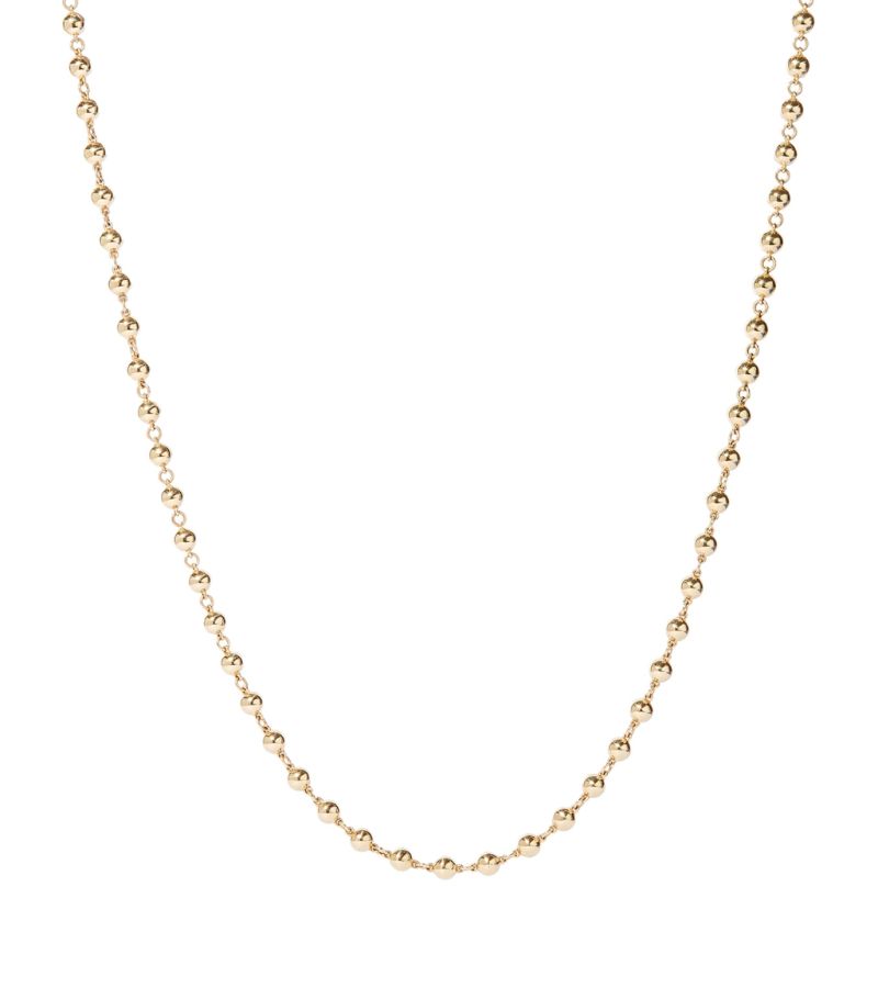 Annoushka Annoushka Yellow Gold Lattice Ball Chain Necklace