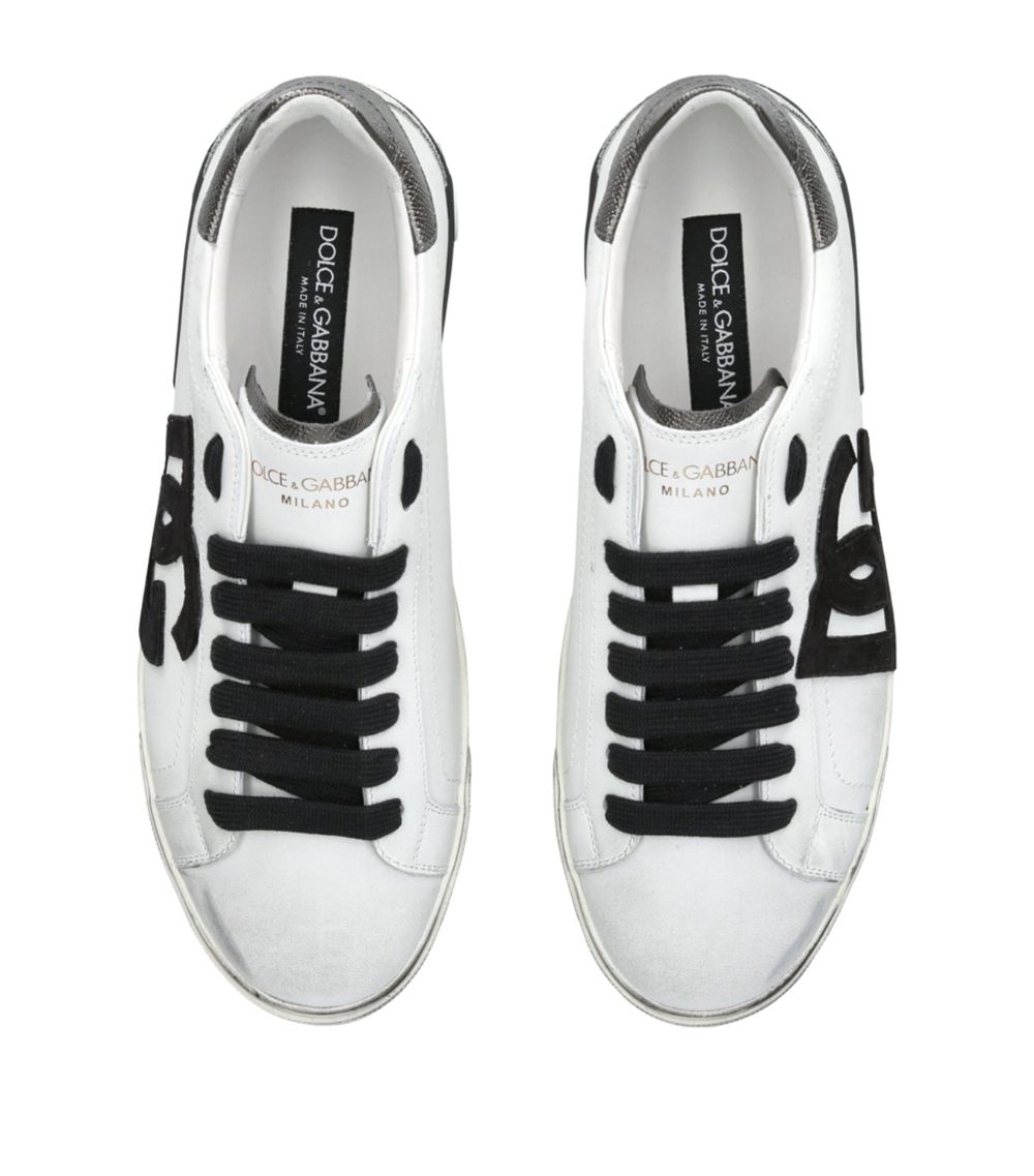 Dolce & Gabbana Dolce & Gabbana Leather Dg Logo Sneakers