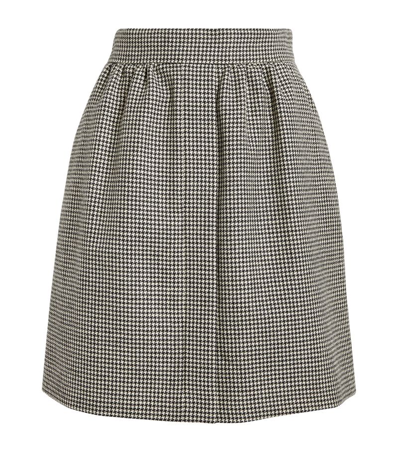 Max Mara Max Mara Wool Houndstooth Mini Skirt