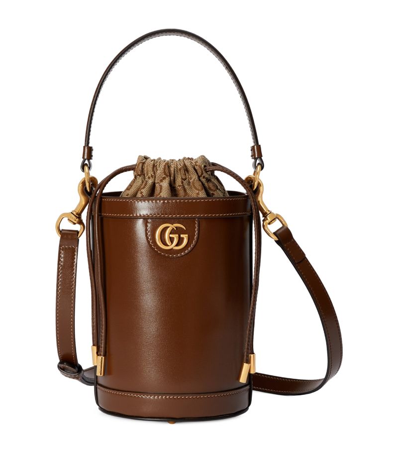 Gucci Gucci Mini Leather Ophidia Bucket Bag