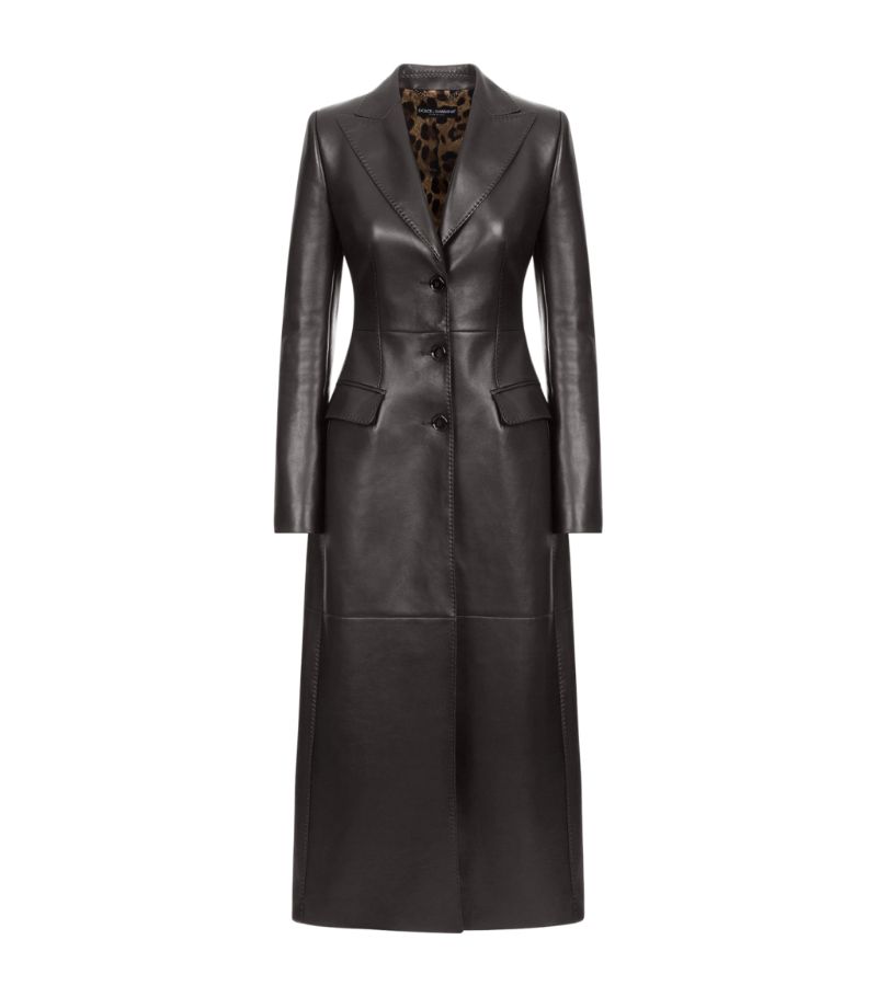 Dolce & Gabbana Dolce & Gabbana Long Leather Coat