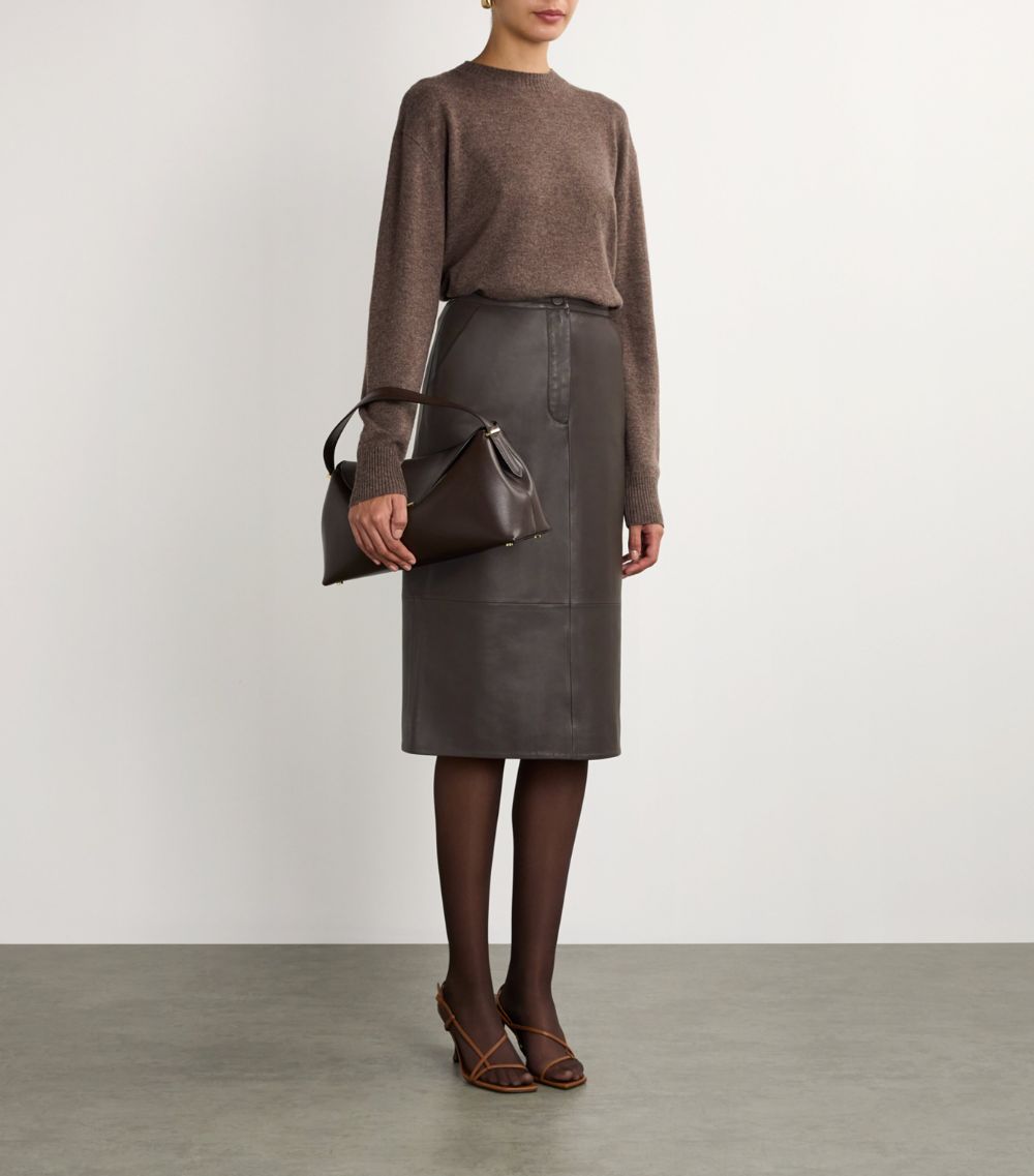 Yves Salomon Yves Salomon Nappa Leather Pencil Skirt