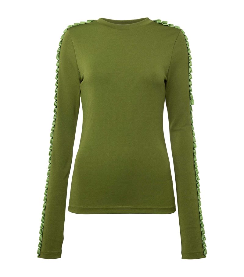 Jw Anderson Jw Anderson Pleated-Sleeve Top