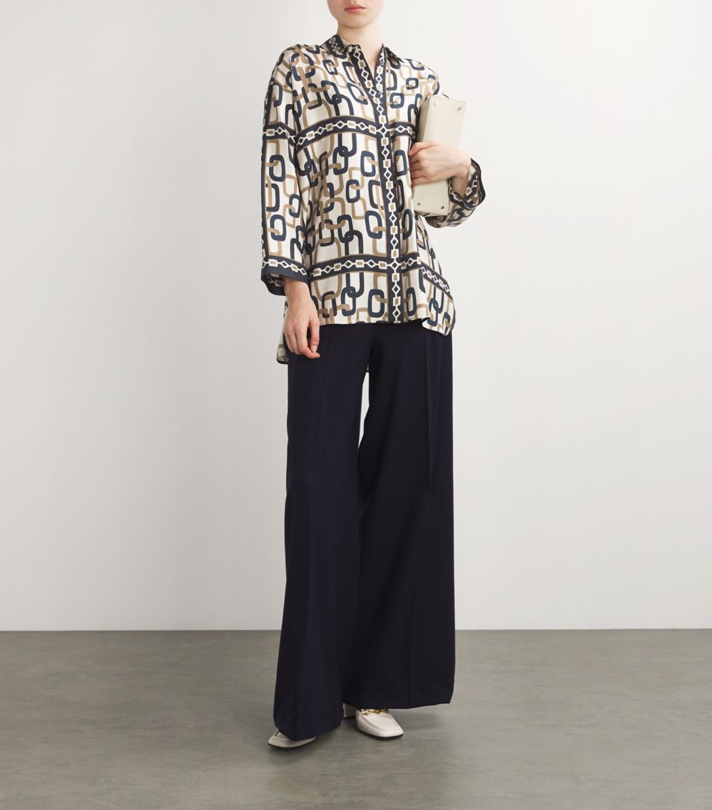 Max Mara Max Mara Silk Geometric Print Shirt