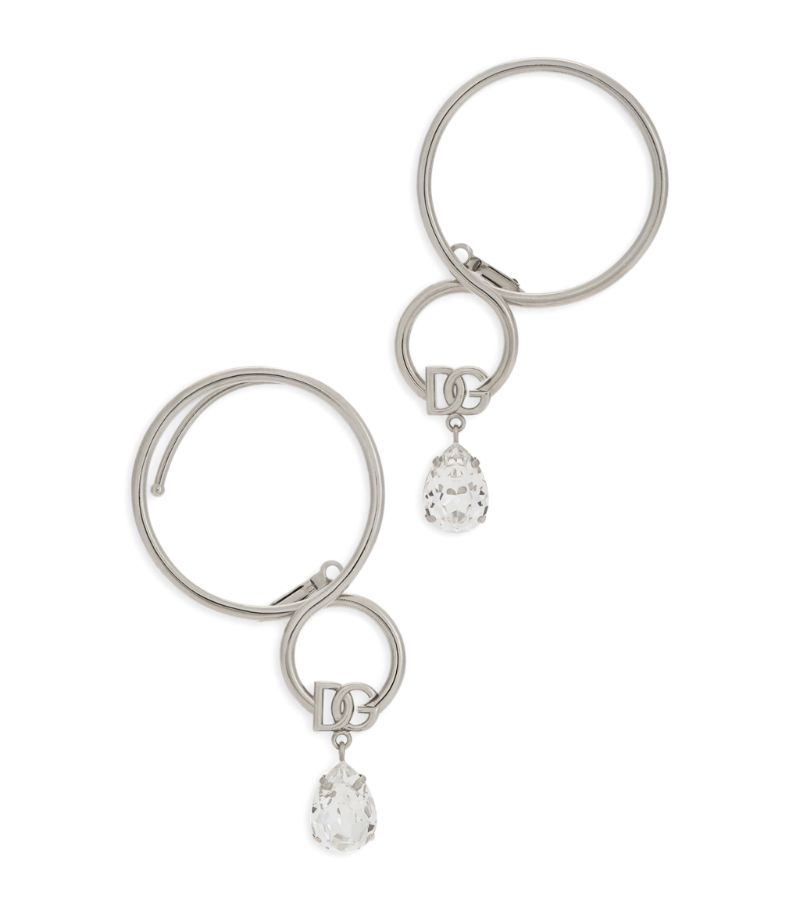 Dolce & Gabbana Dolce & Gabbana Crystal Loop Earrings