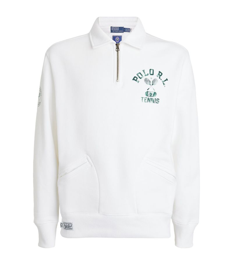 Rlx Ralph Lauren Rlx Ralph Lauren X Wimbledon-Logo Collar Fleece