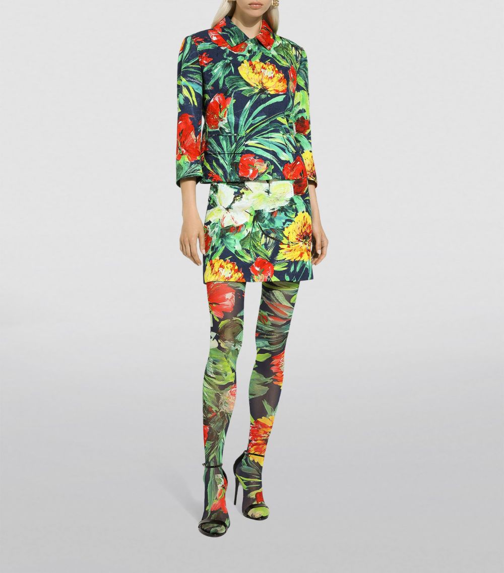 Dolce & Gabbana Dolce & Gabbana Cropped Floral Jacket