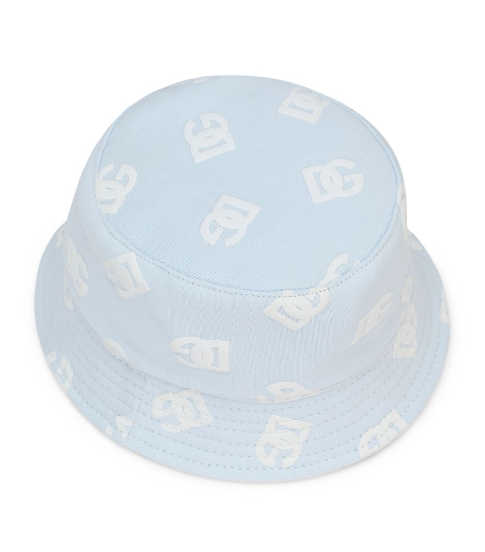 Dolce & Gabbana Dolce & Gabbana Kids All-Over Dg Logo Bucket Hat