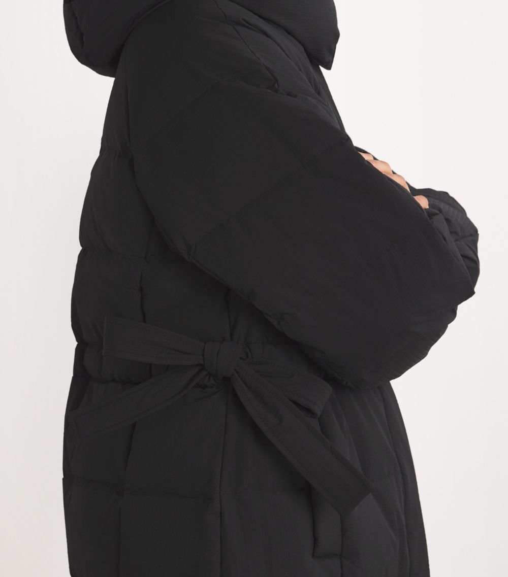 Ganni Ganni Technical Seersucker Puffer Coat