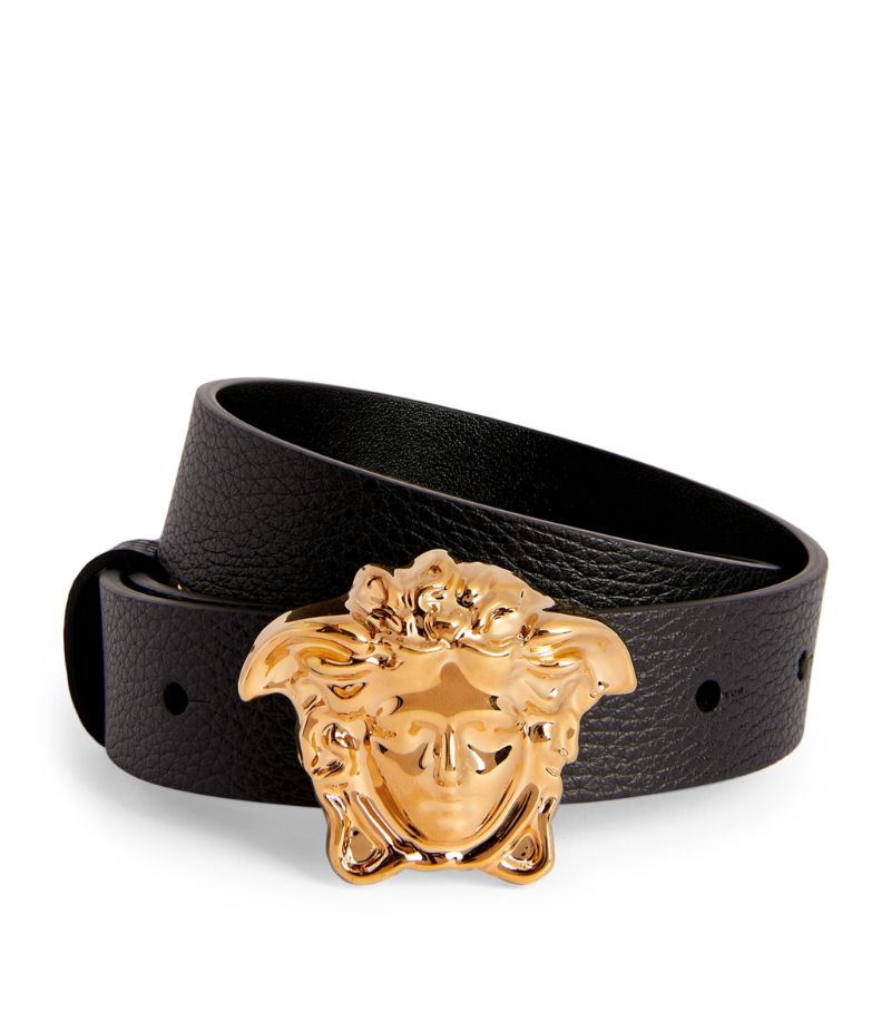 Young Versace Versace Kids Leather Medusa Belt