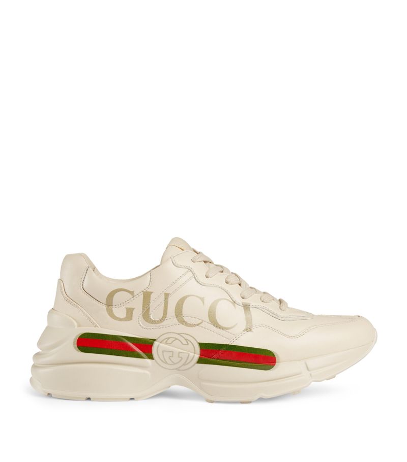 Gucci Gucci Leather Rhyton Sneakers