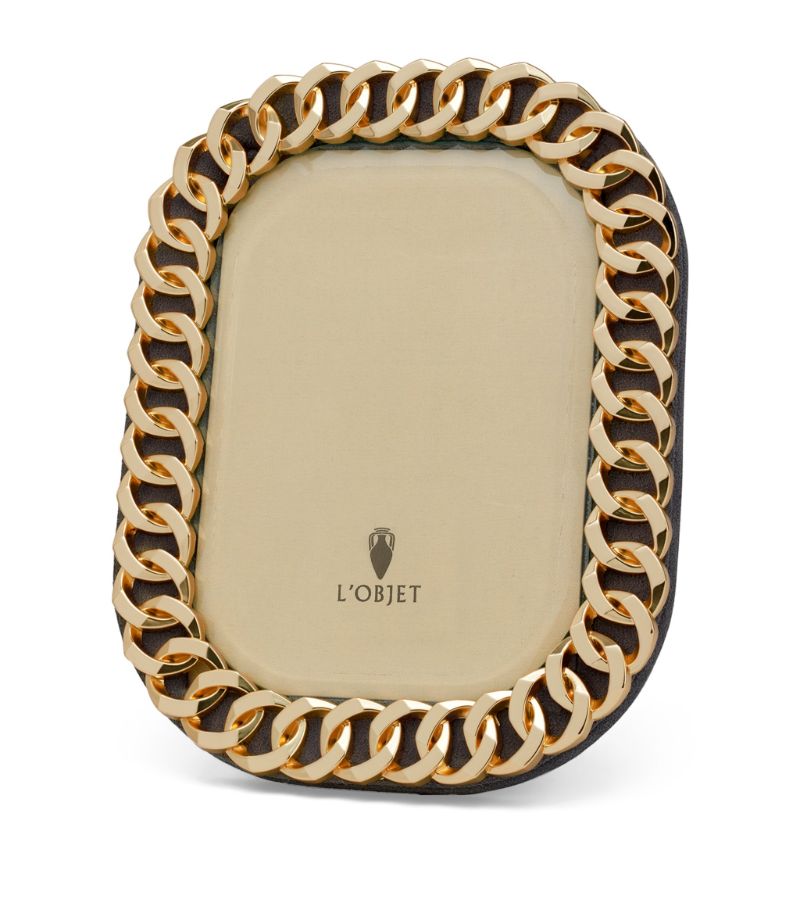 L'Objet L'Objet Gold-Plated Cuban Link Photo Frame (5" x 7")