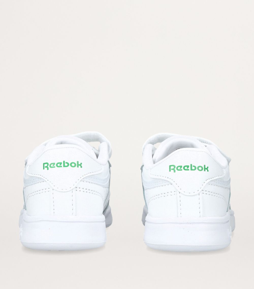  Reebok Kids Leather Club C Velcro Sneakers