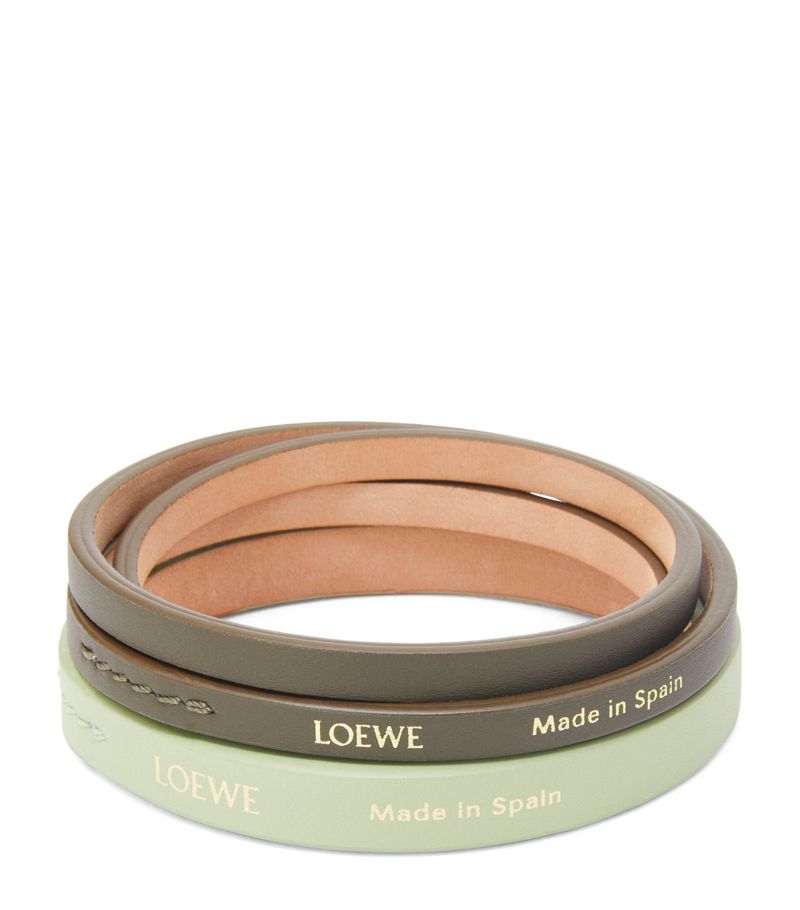 Loewe Loewe Leather Double Bangle