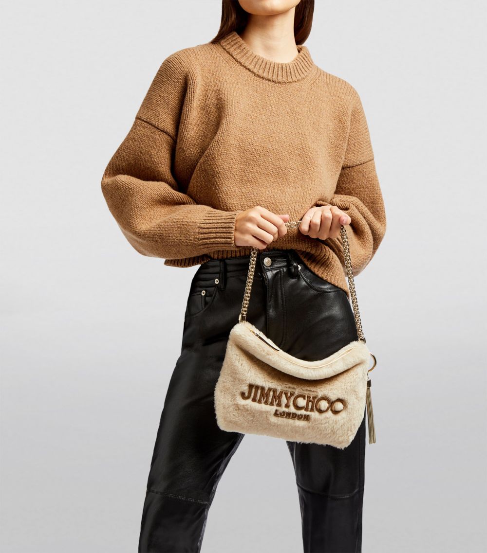 Jimmy Choo Jimmy Choo Shearling Callie Shoulder Bag