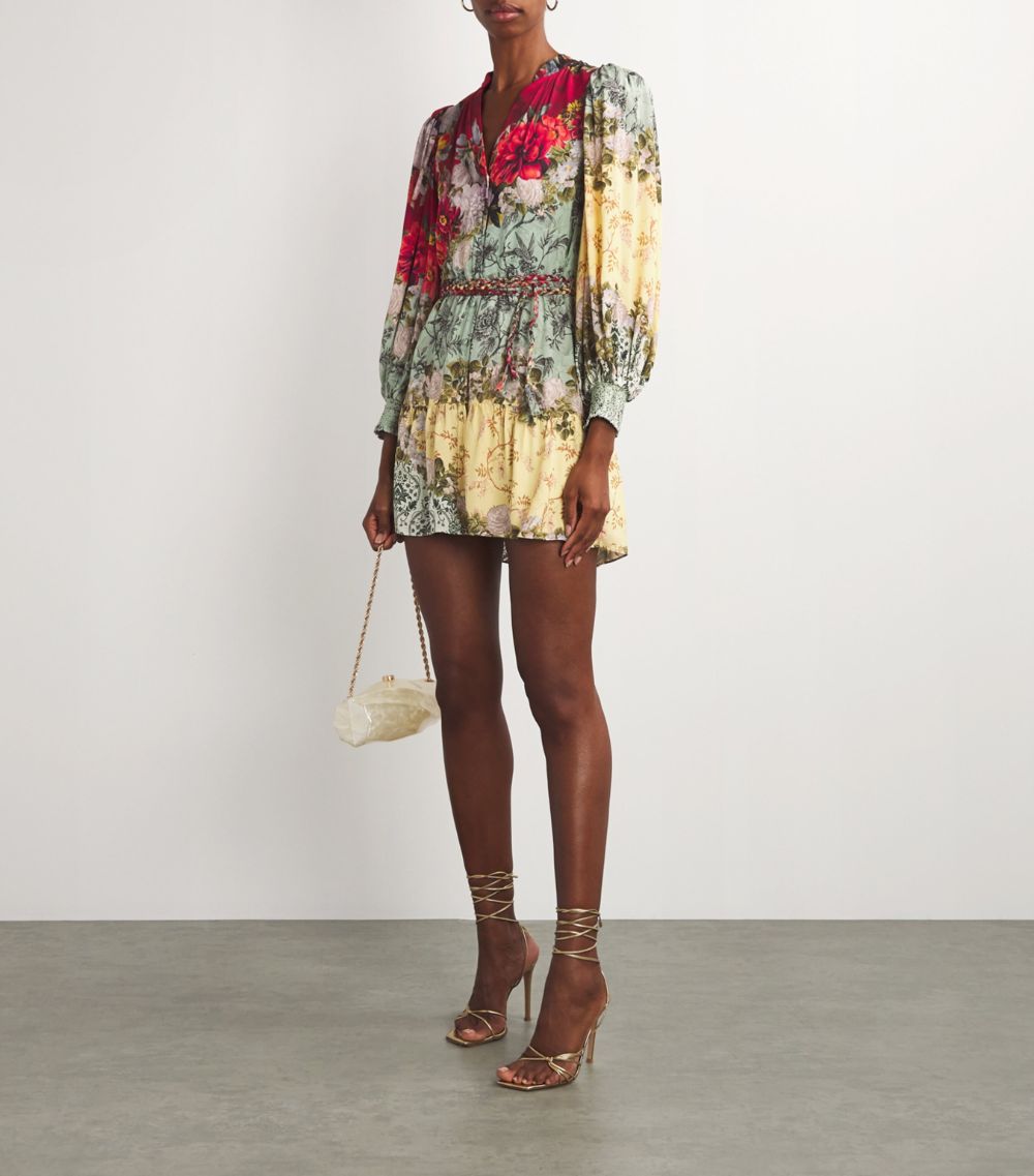 Alice + Olivia Alice + Olivia Floral Antonette Mini Dress