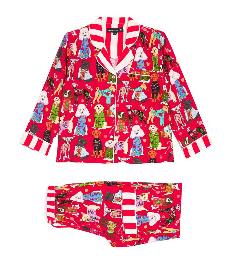  Karen Mabon Kids Ecovero Woof Xmas Pyjama Set (2-14 Years)