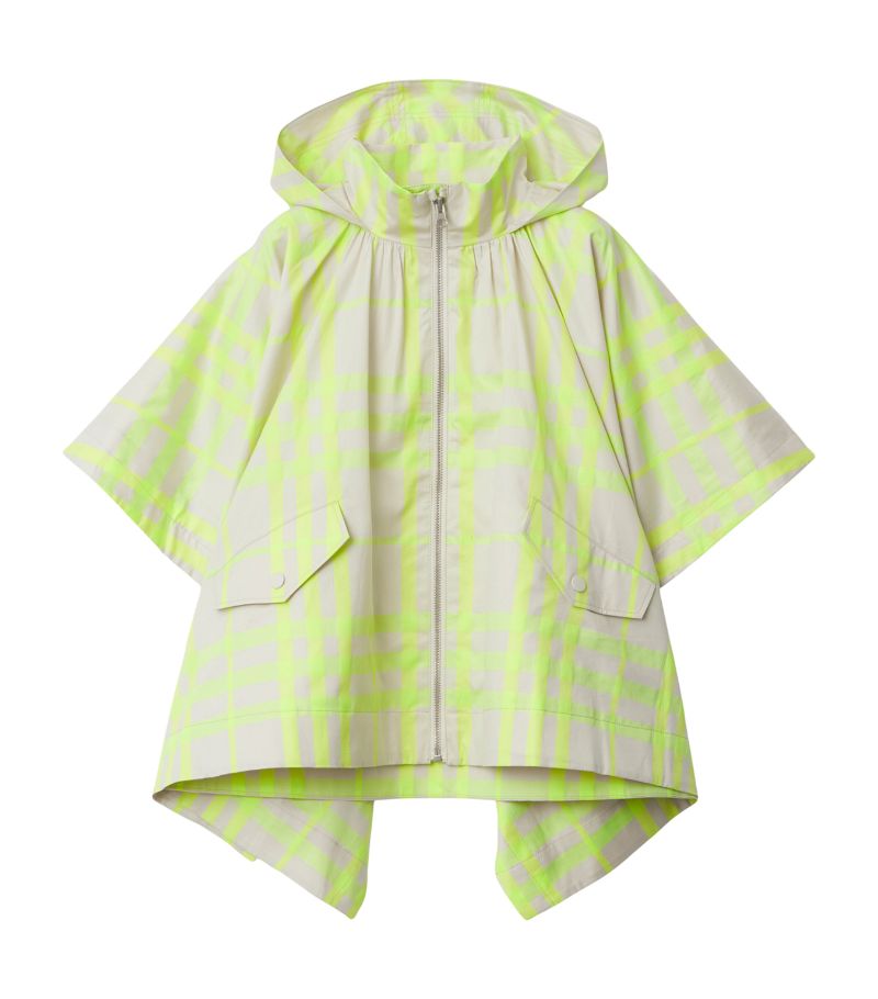 Burberry Burberry Kids Hooded Check Raincoat (3-14 Years)